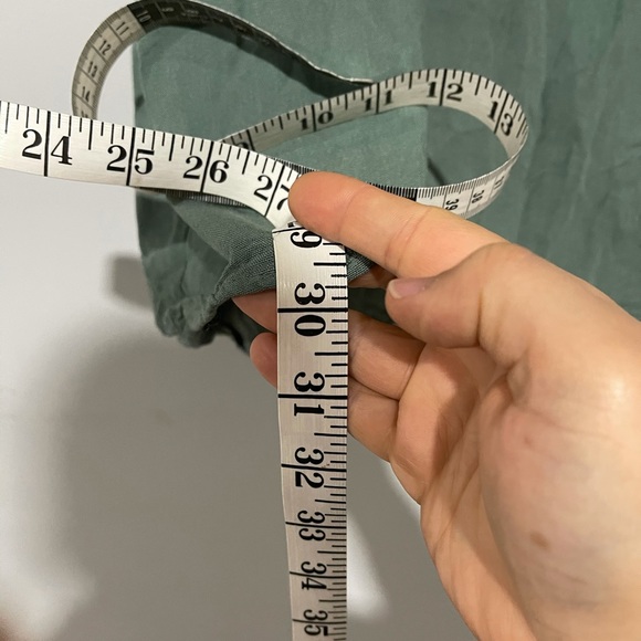 Olive green Wishlist Apparel Tie Front Short Sleeve Knit Dress, Size S - Picture 4 of 9